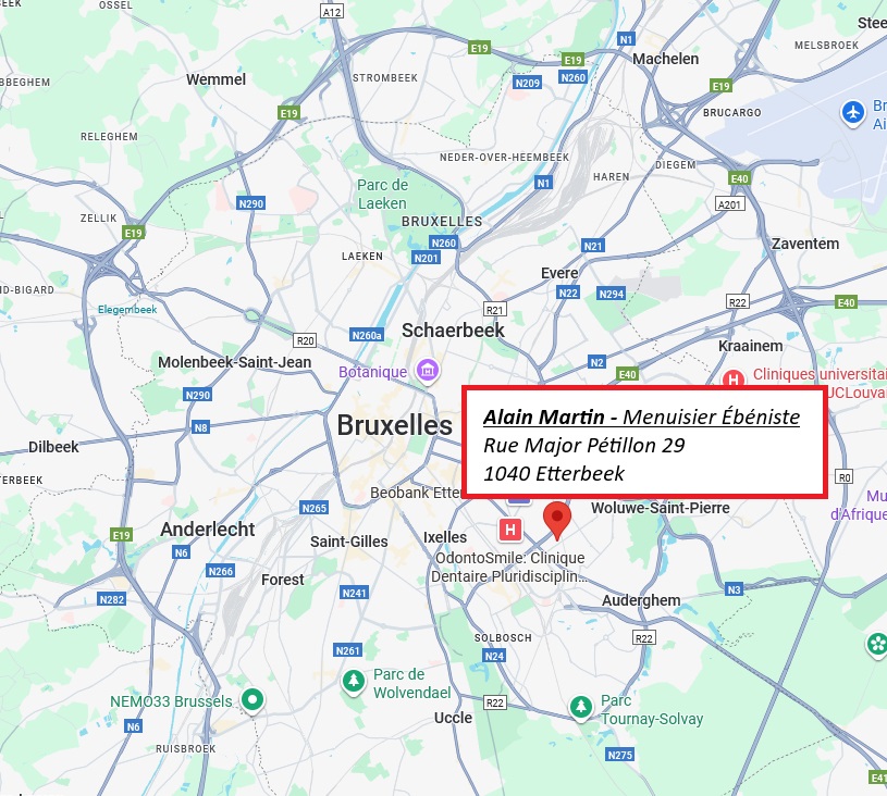 Itinéraire vers la menuisierie